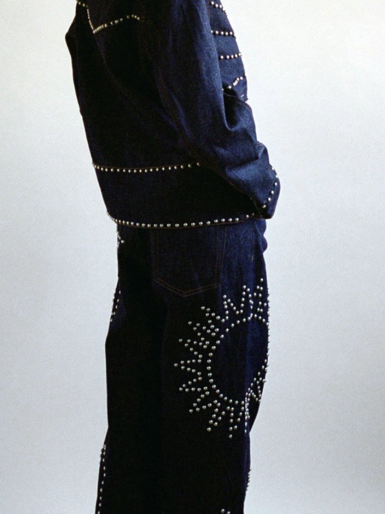 Nwt Understated Leather Sunburst Denim Jacket(Xs) And Pants (24) — image 4 of 7